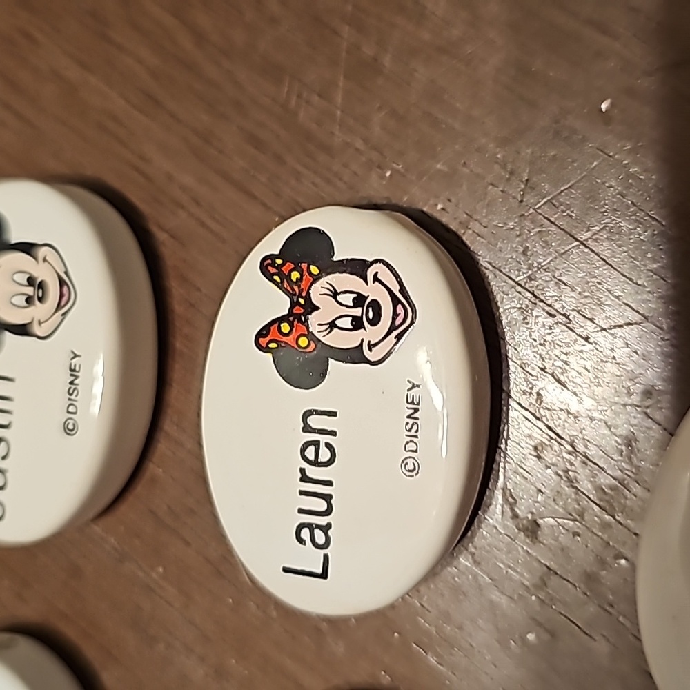 New Vintage Disney Micky & Minnie Name Charms For Braclet Necklace Crafts - Picture 5 of 10